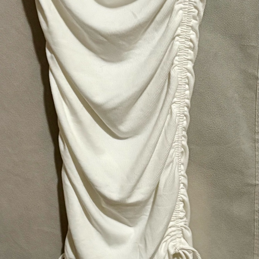 White Ruched Two-Piece Set - Picture 7 of 8